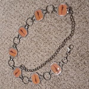 Heavy VINTAGE 28-inch pinup chain belt with 16-inch extender